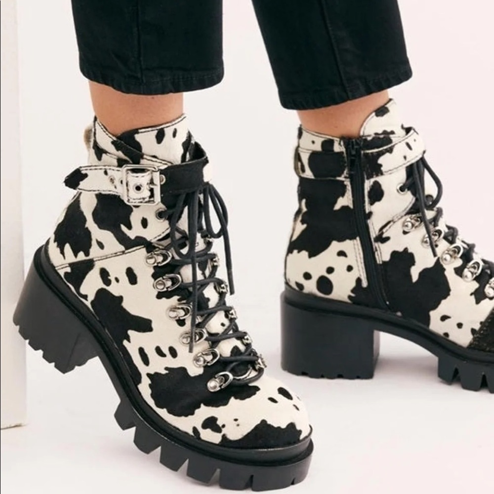 Jeffrey Campbell cow boots
